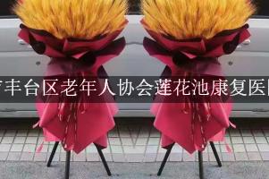 北京市丰台区老年人协会莲花池康复医院送花上门，老牌花