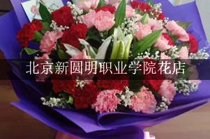 北京新圆明职业学院附近花店，代客送花