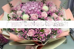 广西现代职业技术学院周围花店,同学生日送花