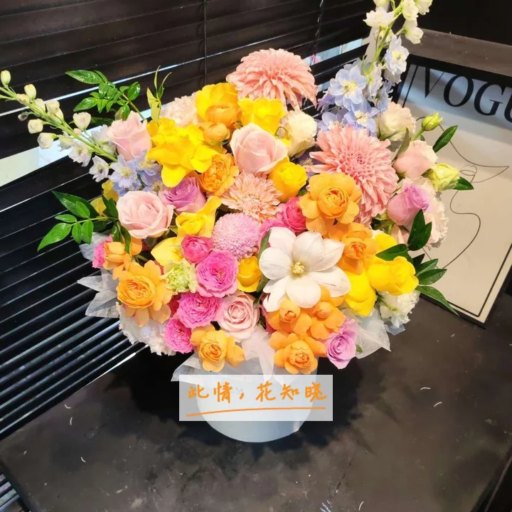山西省汾阳医院附近花店送花实拍图