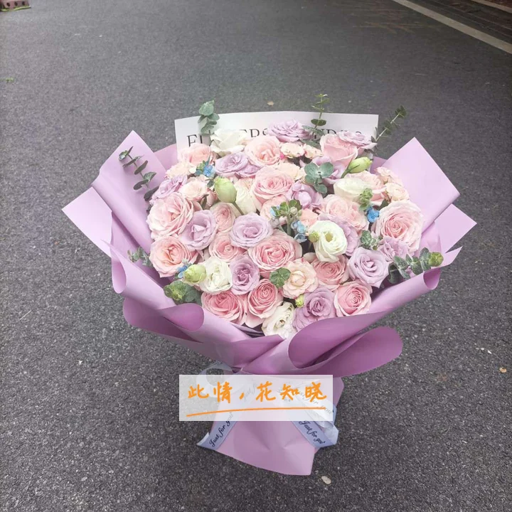 玉林市红十字会医院附近花店送花实拍图