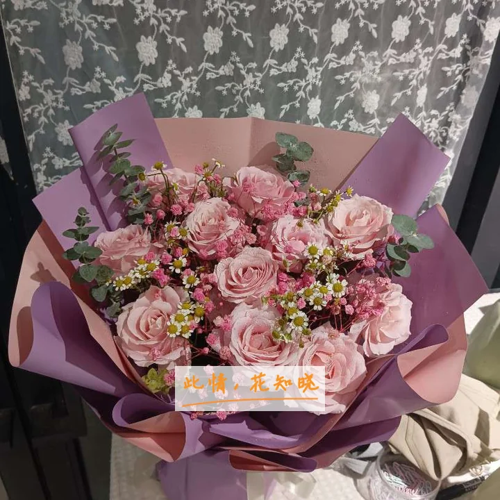 湖北省新华医院附近花店送花实拍图