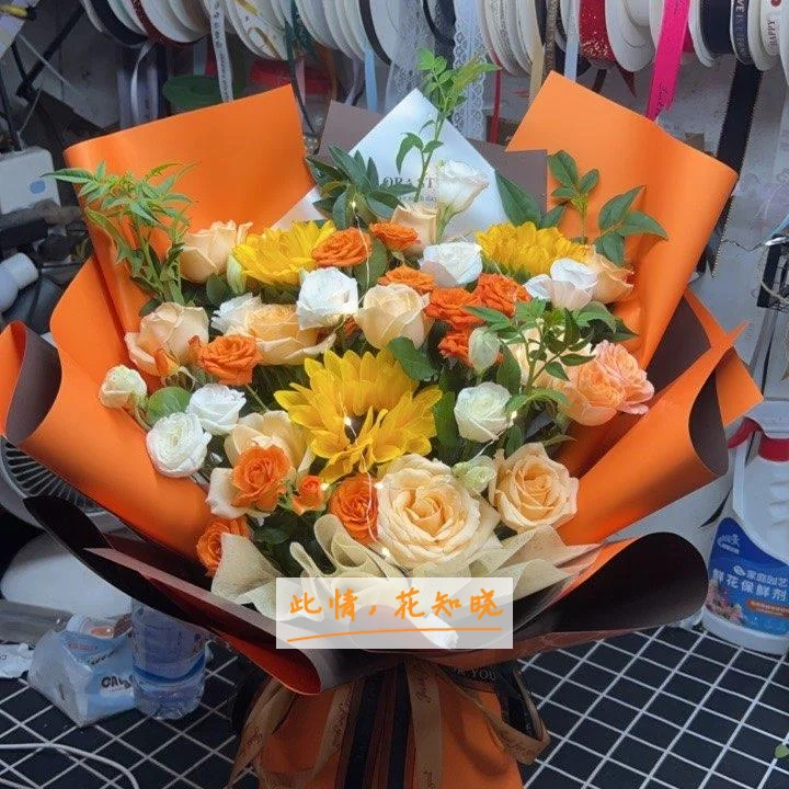 新华医院附近花店送花实拍图