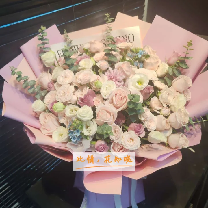 西安交大附属二院附近花店送花实拍图