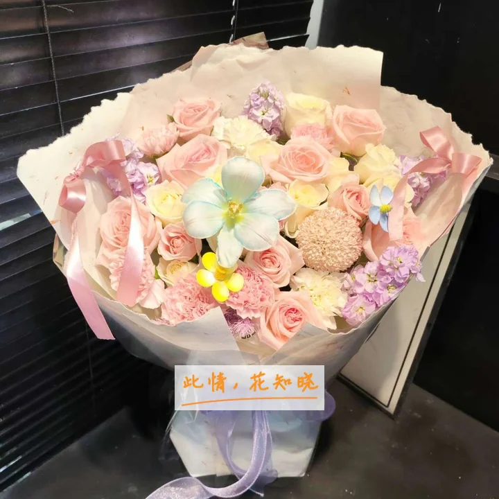 哈尔滨市公安消防医院附近花店送花实拍图