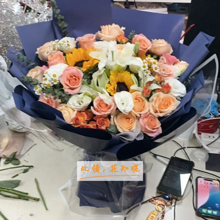 大连市第七人民医院附近花店送花实拍图