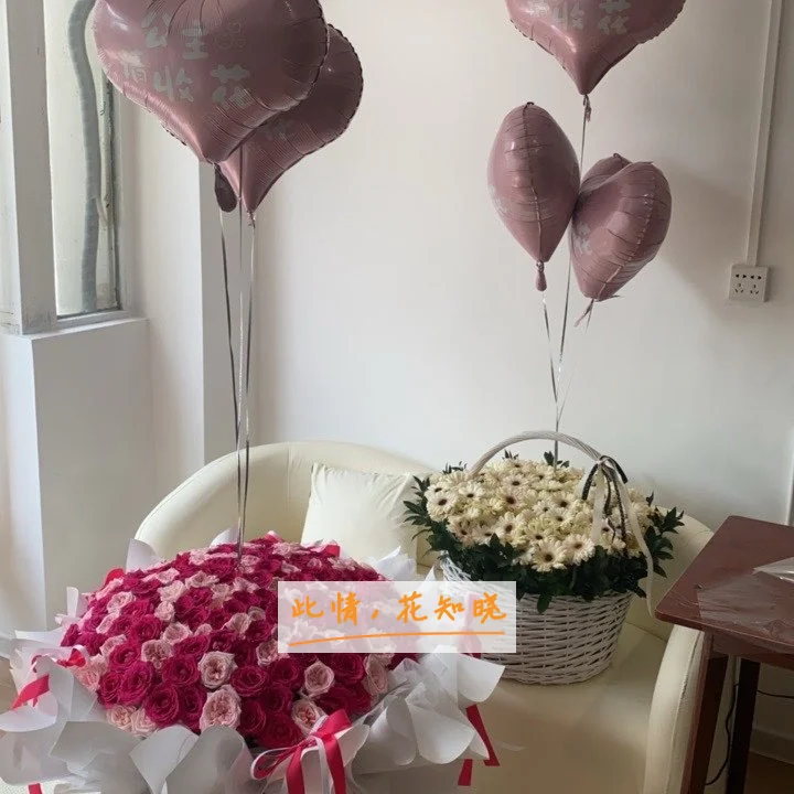 中国人民解放军第三〇二医院附近花店送花实拍图