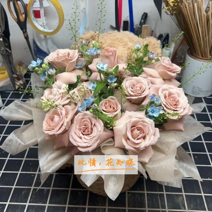 梅州市黄塘医院附近花店送花实拍图