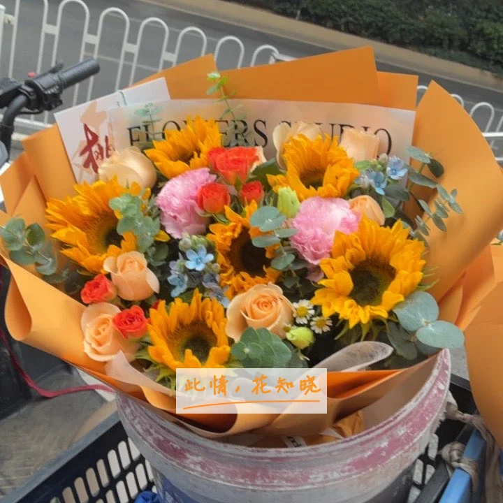 上海市浦东新区传染病医院附近花店送花实拍图