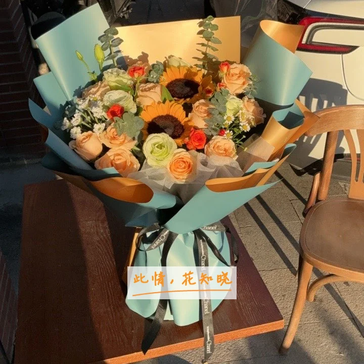山西中西结合医院附近花店送花实拍图