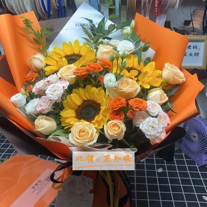 东风襄樊医院附近花店送花实拍图