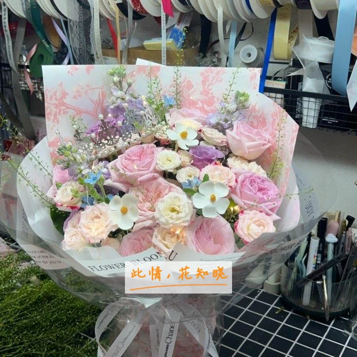 郑州解放军信息医院附近花店送花实拍图